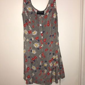 MINKPINK Gingham Daisy dress